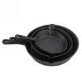 3pcs-Set-16cm-20cm-25cm-Cast-Iron-Frying-Pans-Cookware-Pots-Household-Kitchen-Cooking-Tool-High-2