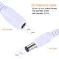 6-Meters-DC-12V-Power-10M-Extension-Cable-5-5mmx2-1mm-20-FT-DC-Plug-For-2