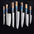XITUO-Kitchen-Knives-Set-Damascus-Steel-VG10-Chef-Knife-Cleaver-Paring-Bread-Knife-Blue-Resin-and