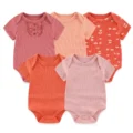 New-Born-Bodysuits-2023-Unisex-5Pieces-Baby-Girl-Clothes-Solid-Color-Cotton-Baby-Boy-Clothes-Set-4