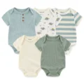 New-Born-Bodysuits-2023-Unisex-5Pieces-Baby-Girl-Clothes-Solid-Color-Cotton-Baby-Boy-Clothes-Set-5