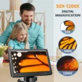 RIEVBCAU-Digital-Microscope-1200x-Magnification-HD-USB-Professional-Electron-Microscopios-For-Repairing-With-10-LED-Light-3
