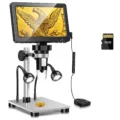 RIEVBCAU-Digital-Microscope-1200x-Magnification-HD-USB-Professional-Electron-Microscopios-For-Repairing-With-10-LED-Light