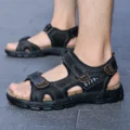 Genuine-Leather-Men-s-Sandals-Summer-New-Outdoor-Non-slip-Hiking-Trekking-Shoes-Beach-Men-Slippers-2