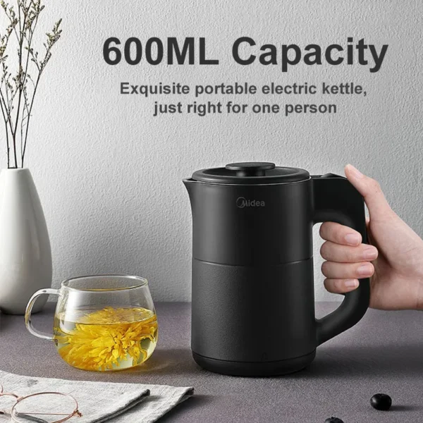 Midea-Electric-Kettle-600ML-Mini-Tea-Kettle-304-Stainless-Steel-Kitchen-Appliance-Quickly-Boils-Water-For-1