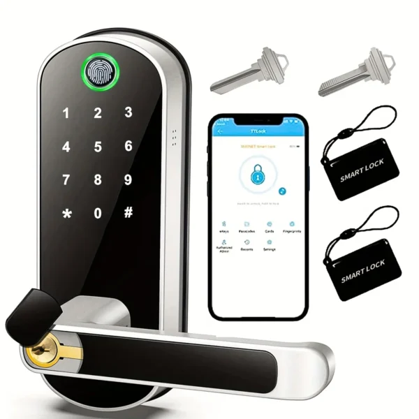 Smart-Fingerprint-Door-Lock-App-Remote-Control-Keyless-WIFI-Digital-Touchscreen-Lock-NFC-IP67-Waterproof-with