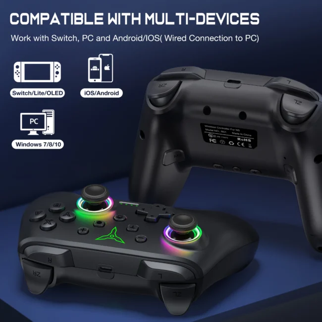 kf-S83225752c69c4c80b1a013a2999b0cf8T-Dinofire-Wireless-Bluetooth-RGB-Controller-for-Nintendo-Switch-Switch-OLED-Switch-Lite-PC-Mobile-Gamepad-Multi