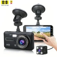 Dual Lens Dash Cam 4 Inch Touch Screen