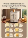 Stainless Steel Toaster with 6 Presets