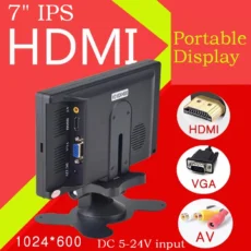 Portable 7 Inch Display HD 1024x600