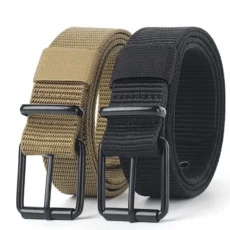 Pin Buckle Canvas Belts for Mens Fashion
