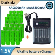 Rechargeable AA AAA Batteries with Charger